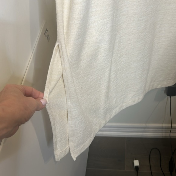 GAP Softspun Turtleneck Tie-Belt Midi Cream Dress Size L - Picture 7 of 16